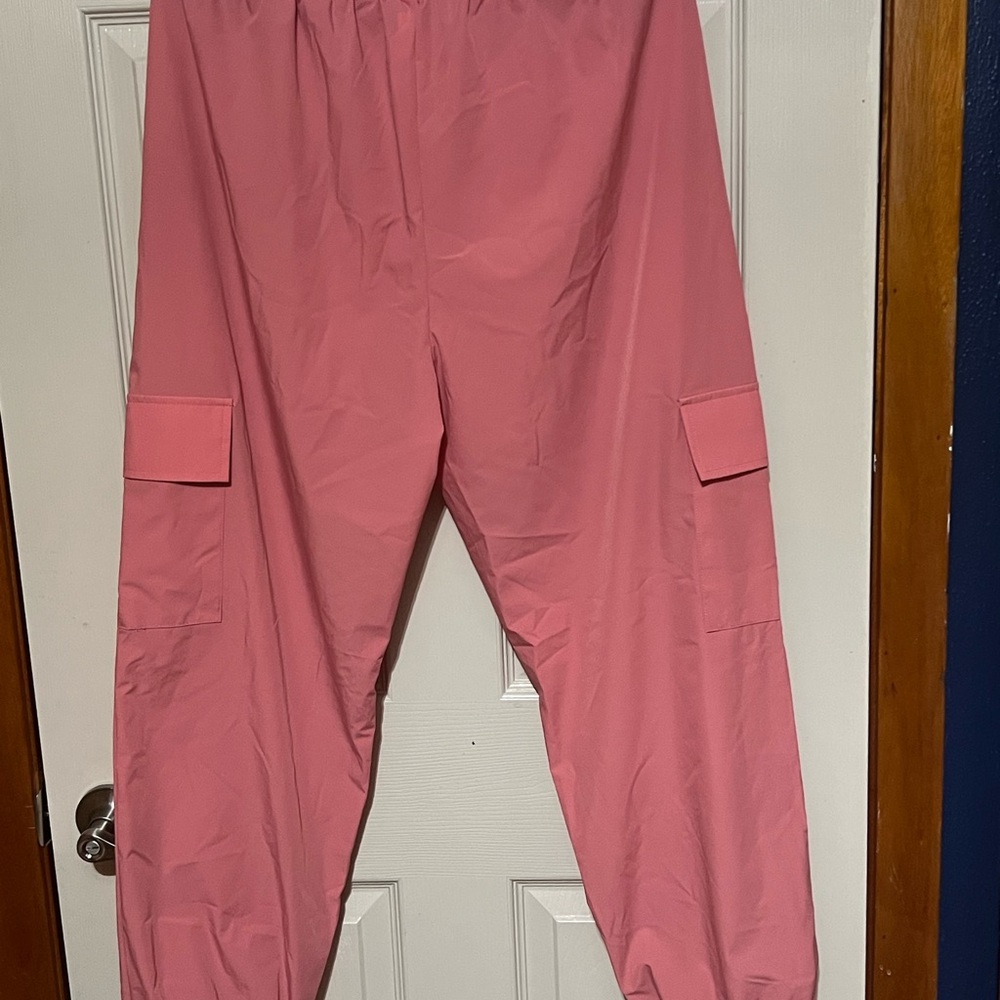 Pink Cargo Joggers